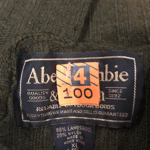 Dark green Abercrombie and Fitch turtle neck sweater. - Picture 5 of 5